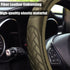 Leather Elastic Steering Wheel Cover, Universal 15 Inch, Non-Slip and Breathable, Car Interior Accessories, Durable Waterproof Steering Wheel Prot...