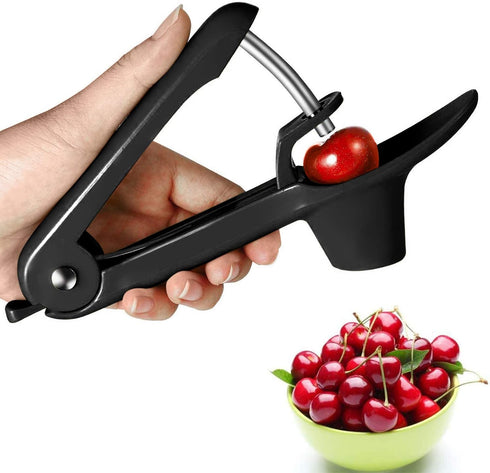 Cherry Pitter, YISSCEN Cherry Olive Seed Remover Tool with Food-Grade Silicone Cup, Heavy-Duty Cherry Stoner/Cherry Core Remover/Oliver Pitter wit...