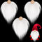 WILLBOND Pre-Cut Gnome Beard Faux Fur Fabric Handmade Small Unfinished Wooden Balls for Gnome Nose and DIY Christmas Party Cosplay (White,3.5 x 3....