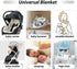 Car Seat Blankets for Babies Winter Car Seat Covers 100% Cotton Minky Baby Swaddle Blanket with Hat for Newborn Stroller Seat Liners, Baby Carrier...