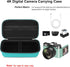 4K Digital Camera Carrying Case for Femivo/VETEK/IWEUKJLO/VJIANGER/WIKICO/Saneen/OIEXI 4K 48MP Vlogging Camera, Travel Compact Camera Storage Cove...