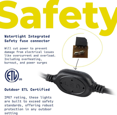 WYZworks 216LEDs 20ft LED Outside Rope Lights, Outdoor ETL Certified Waterproof Permanent 360 Degree Light Emitting, Flexible Tube, Connectable, C...