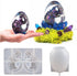 3D Dragon Egg Resin Mold Set,Fondant Molds Dragon Epoxy Resin Silicone Molds for Fondant Cake Decorating, Concrete, Cement, Polymer Clay (Dragon+E...