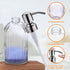 Glass Soap Dispensers for Kitchen and Bathroom, 16oz Heavey Glass Bottle, Stainless Steel Brushed Nickel Pump,Clear Glass Farmhouse Bathroom Soap ...