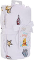 Disney Winnie The Pooh and Eeyore White Christmas Holiday Presents Super Soft Sherpa Baby Blanket...