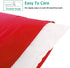 NTBAY Standard Pillowcase Set - 2 Pack Brushed Microfiber 20x26 Pillowcases - Soft, Wrinkle-Free, Fade-Resistant, Stain-Resistant, Red Pillowcases...