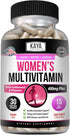 Kaya Naturals Women's Multivitamin, Overall Healthy Antioxidant, and Immune Support, Vitamins A, D, C, E, Biotin, Folic Acid, & Multi-Mineral, Ene...
