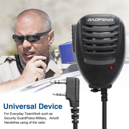 Baofeng BF-S112 Two Way Radio Speaker,Black, Auxiliary......