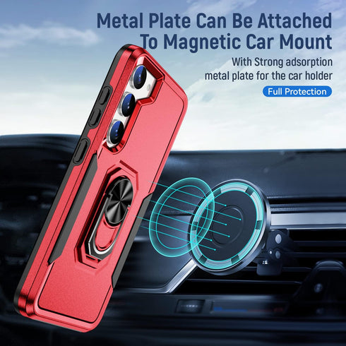 for Samsung Galaxy S23 Plus Case Galaxy S23+ Case with Kickstand Armor Magnetic Ring Rugged Protective Military Grade Shockproof Case for Galaxy S...