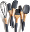 Baking Utensils Set 6 Pieces - Spatula Set for Baking - Baking Essentials 3 Spatula, 2 Pastry Brush, 1 Whisk - Spatulas Silicone Heat Resistant - ...