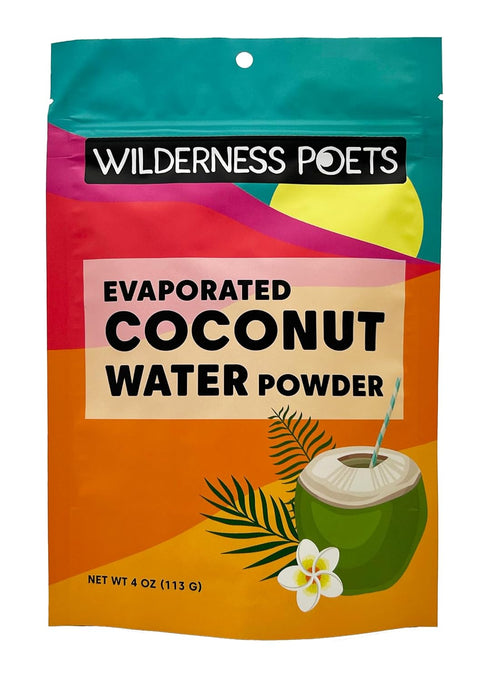 Wilderness Poets, 100% Evaporated Coconut Water Powder - No Maltodextrin, No Fillers, No Additives - 1 Ingredient - Instant Mix (4 Ounce)...