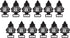 LITTLE TREES Car Air Freshener | Hanging Paper Tree for Home or Car | Black Ice | 12 Pack...
