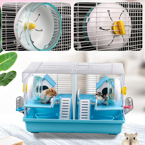 6.9 Inch Hamster Running Wheel, Silent Hamster Exercise Wheels, Mount on Hamster Cage, for Dwarf Hamster, Pet Mouse, Mice...