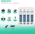 4 Pack AAA Rechargeable 1.5V Lithium Batteries with Charger(4-Bay Independent Slot), Long-Lasting Triple A Size Battery 1100mW...