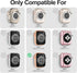 DABAOZA Compatible for Apple Watch Bands 40mm with Bumper, Bling Glitter Women Silicone Soft Comfortable Strap for iWatch SE Ultra Series 10 9 8 7...