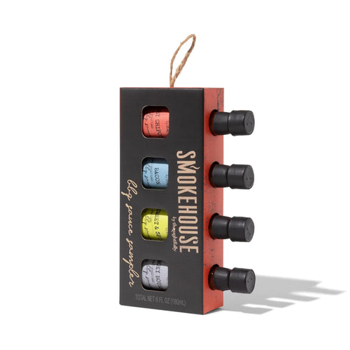 Smokehouse by Thoughtfully, Gourmet BBQ Sauce Sampler Set, Vegan and Vegetarian, Flavors Include Honey Chipotle, Smoky Bourbon, Sweet and Spicy, a...