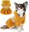 Dog Sweater Dresses, Fashion Pet Dog Clothes, Plaid Fleece Puppy Dog Princess Dresses, XS Dog Sweater...