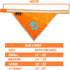 Orange Dog Bandana. Hi-Visibility Reflective Blaze Orange Velcro Bandana for Large and Small Pets. Safety Accessories for Walking, Camping, and Of...