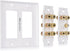 Cable Matters Double Gang 5.1 Speaker Wall Plate (Home Theater Wall Plate, Banana Plug Wall Plate) in White...