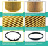 Oil Filter Fits Audi A3, A4, A4 Quattro, TT, TT Quattro; Fits Volkswagen Jetta Passat Beetle Rabbit Golf EOS GTI; Metal Free Replace HU719/6X | Pa...