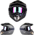 Motorcycle Goggles for Dirt Bike, Motocross, ATV, Off Road, Ski - Fit Over Glasses for Men, Women, Youth, Adult - Black White...