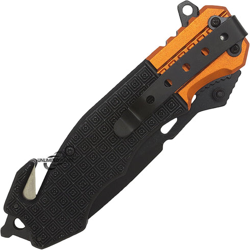 TAC Force 8.5" EMT Rescue Spring Assisted Tactical Pocket Knife Blade Open...