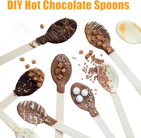 100PCS Disposable Wooden Spoons - 6.3 Inch Compostable Utensils, Biodegradable Bamboo Spoons - Natural Wooden Spoons for Birthday Party, Camping, ...