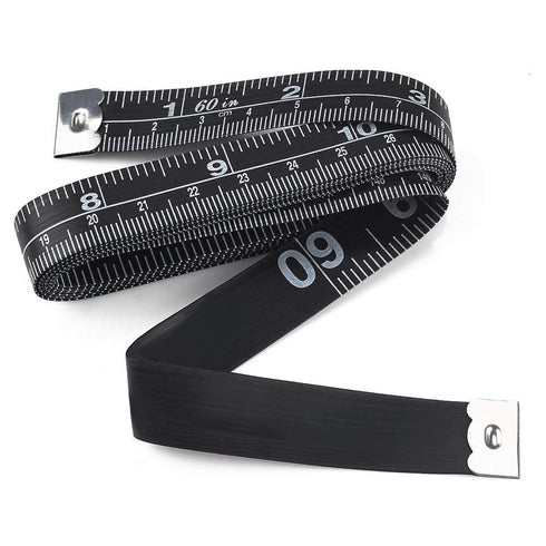 WIN TAPE Set of 3 Soft Tape Measure, Black Color Sewing Tape Measure, Measuring Tape for Body and Cloth (152cm / 60'')...