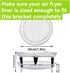 Round Air Fryer Rack, 7.8inch Stainless Steel Dehydrator Rack with Insulated Clamp and Brush Air Fryer Accessories for Ninja, Philips, Gowise USA,...