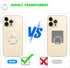 Phone Ring Holder - JCHIEN Transparent Universal Finger Grip Kickstand Cell Phone Ring Stand Holder Compatible with iPhone Samsung Smartphones 2 P...
