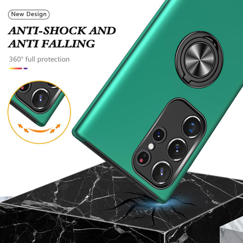 Galaxy S24 Ultra Case for Samsung S24 Ultra Case Military Grade Shockproof Built-in Ring Holder Kickstand Car Mount Armor Heavy Duty Protective Ca...