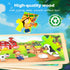 Wooden Puzzles Toys for Kids Ages 4-6 3-5, Set of 4 Packs with 24-Piece, Farm, Zoo, Insects, Sea Animals Wood Jigsaw Puzzles, Preschool Educationa...