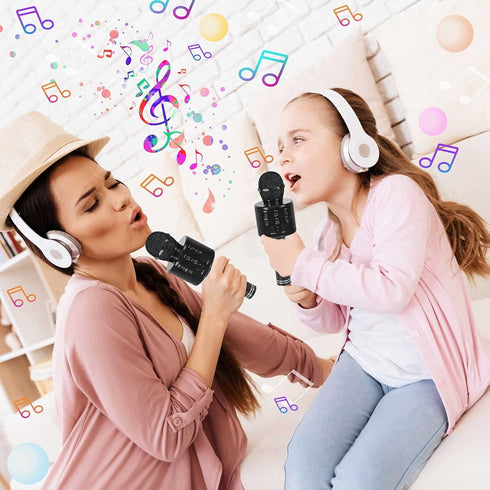 Toys for Kids Age 3 4 5 6 7 8 9 10, Karaoke Microphone with Bluetooth Singing Toys for Girls Birthday Gifts for 9 10 11 12 Year Old Kids Stocking ...