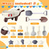 Beach Sand Toys,18PCS Beach Toy Trolley with Beach Bucket,Beach Shovels,Water Wheel,Watering Can and Sea Animals Molds,Summer Outdoor Travel Toys ...
