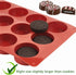 Ocmoiy 2 Inch Ore Mold Round Silicone Molds for Chocolate Covered Ore Cookie, Mini Cake, Candy, Dessert, Jelly, 24 Cups Cylinder Baking Mold Set o...