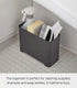 YAMAZAKI Home Tower Bathroom Storage Organizer Self-Draining Corner Shower Caddy For Shampoo Soap Or Cleaning Supplies, 6" - Abs Plastic -...