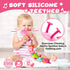 Baby Toys 0-6-12 Months,Infant Musical Stuffed Animals Activity Toys with Muti-Sensory Crinkle,Rattles,Baby Girl Toys Gifts for Newborn Tummy Time...