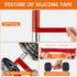 2 Rolls Self Fusing Silicone Tape - 1in(W) X 10ft(L) Waterproof Tape, Water Leak Seal Tape, Rescue Tape, Plumbing Hose Repair Tape, Rubber Tape fo...