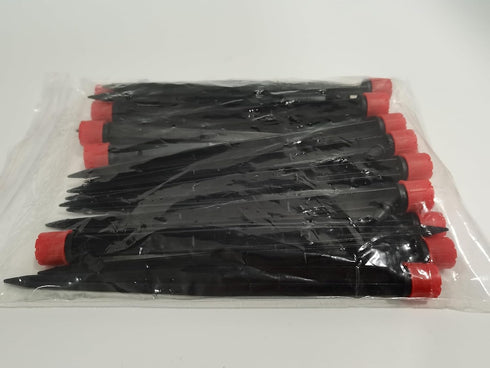 Kalolary 20PCS Drip Emitters for Irrigation, 1/4 Inch Drip Irrigation Emitters Parts 360 Degree Adjustable Water Flow Sprayer with Stake for 4/7mm...