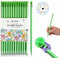 Funny Triangle Pencils #2 Green Pre Sharpened Pencils HB Number 2 Pencils with Erasers Triangular Pencils Party Favor Pencils for Kids Birthday Cu...