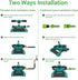 LAOZHOU Sprinkler Water Sprinklers for Lawn Yard and Garden Large Coverage Area Oscillating Hose 360 Degree Rotating Sprinkler Irrigation System (...