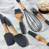 Baking Utensils Set 6 Pieces - Spatula Set for Baking - Baking Essentials 3 Spatula, 2 Pastry Brush, 1 Whisk - Spatulas Silicone Heat Resistant - ...