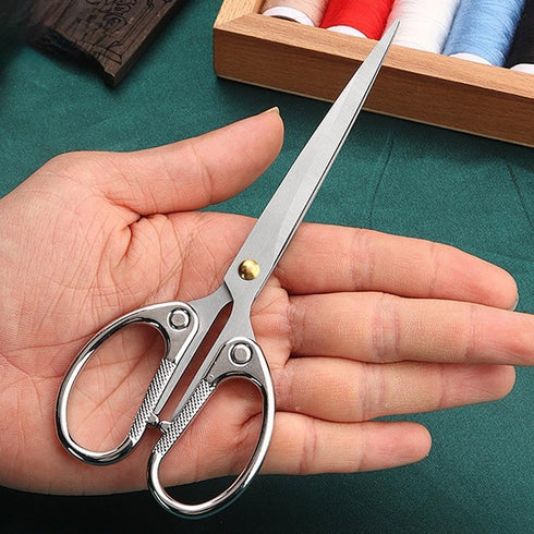 6.3 inch All Stainless Steel Office Scissors,Ultra Sharp Blade Shears,Sturdy Sharp Scissors for Office Home School Sewing Fabric Craft Supplies Mu...