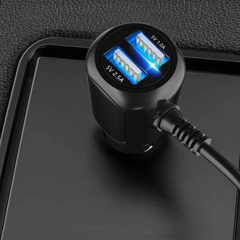 Car Charger for Garmin Nuvi, Garmin GPS Charger Cable,Mini USB Power Cord Cable Dual Port USB Vehicle Power Charging Cable Cord for Garmin Nuvi C2...