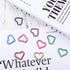 100PCS Heart Paper Clip Colorful Paper Clips Metal Heart Paperclips Large Cute Small Paper Clips Funny Heart Clips Heart Shaped Paper Clips For Ki...