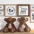 Word Stencils for Painting On Wood Sign Canvas Fabric, Reusable Welcome Farmhouse Burning Inspirational Art Craft Paint Stencil for Shirt Family F...