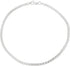 Ritastephens Sterling Silver Italian 3mm Bismark Link Chain Anklet, Bracelet, or Necklace...