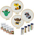 Locisne 4 Set Embroidery Stitching Kits, 6 Inch Animal Embroidery Pattern Beginner Embroidery Kit, Embroidery Materials All Contain, Craft Sewing ...