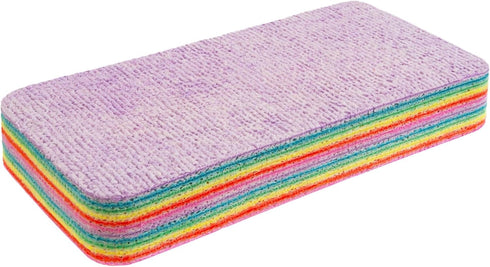 Eurow 12-Layer Microfiber Sponge Block for Cleaning & Drying, Multi-Color...