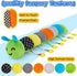 Baby Toys 6 to 12 Months,Montessori Toys for Babies 6-12 Months,Pull String Sensory Toys for 1 Year Old Boys Girls,Plush Caterpillar Learning Acti...